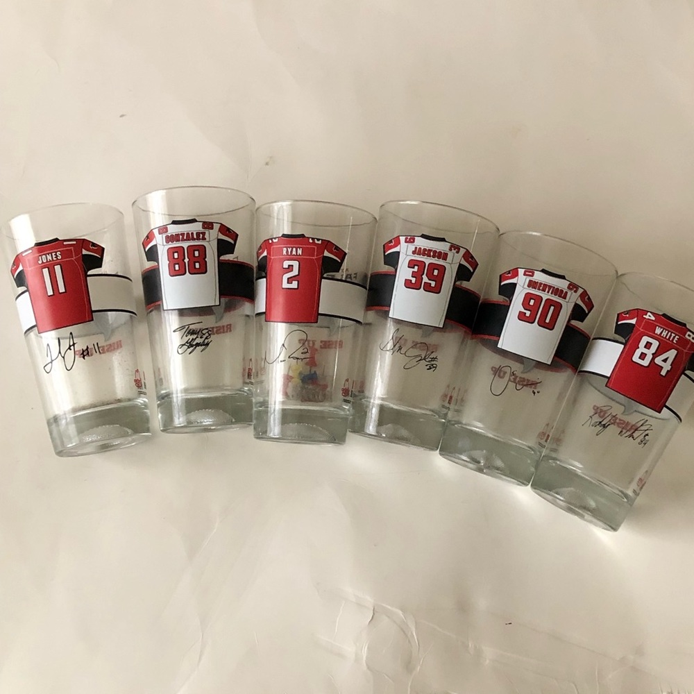 Atlanta falcons glasses